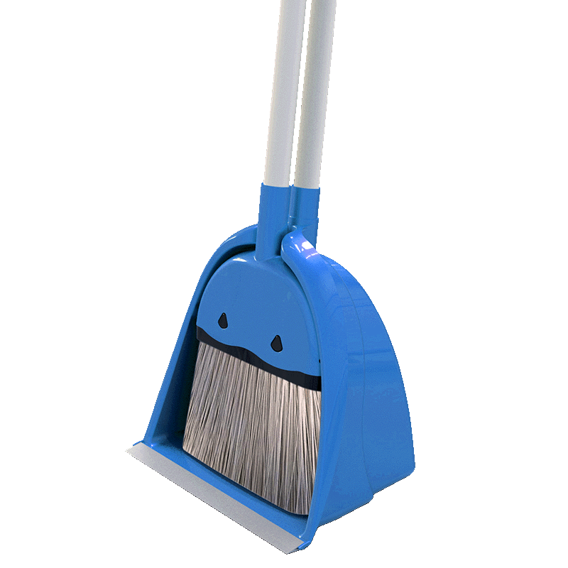 KB0056 طقم مكنسة بمقبض طويل مع مكرافة