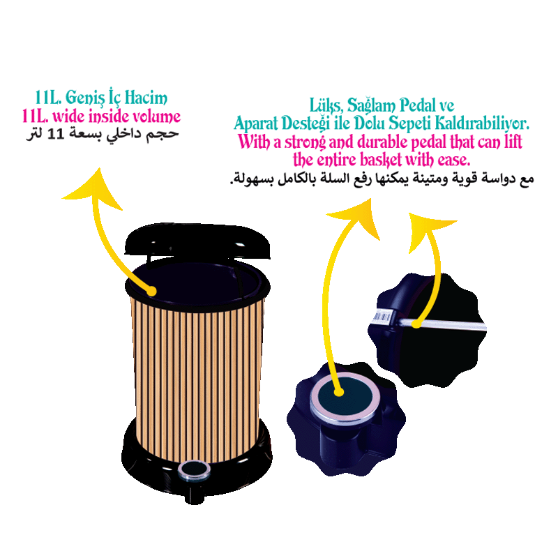 حاوية قمامة ذو دواسة  KB0035