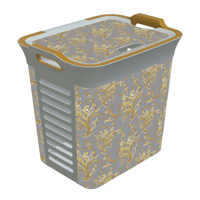 سلسلة تمارا - سلة الغسيل مع غطاء 40 لتر KB0062