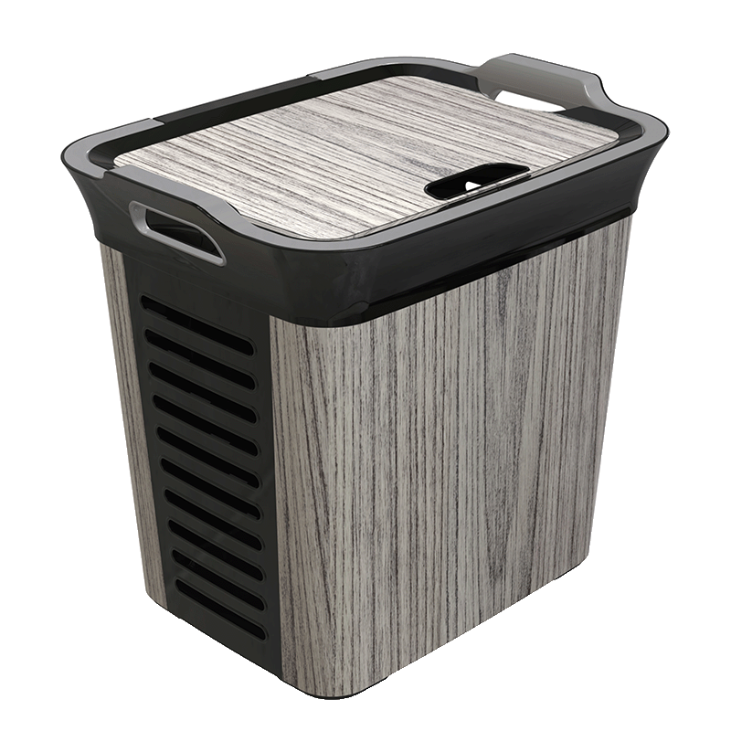 سلسلة تمارا - سلة الغسيل مع غطاء 40 لتر KB0062