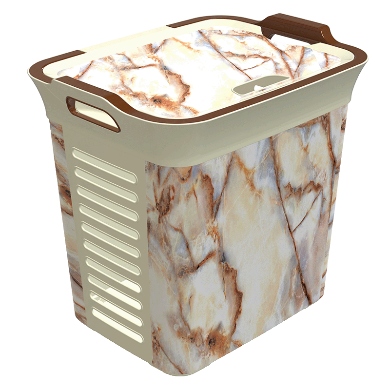 سلسلة تمارا - سلة الغسيل مع غطاء 40 لتر KB0062