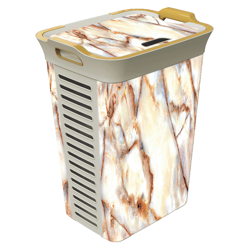 سلسلة تمارا - سلة الغسيل مع غطاء 60 لتر KB0063