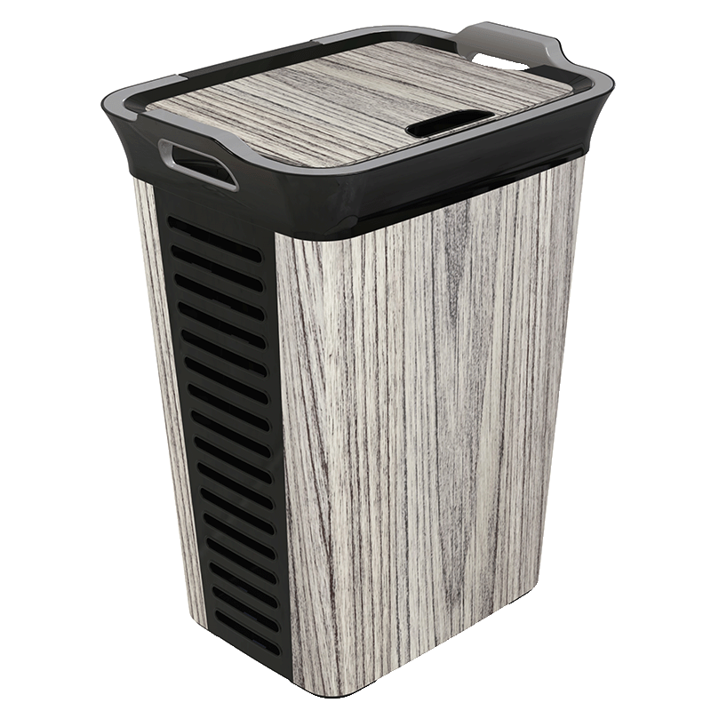 سلسلة تمارا - سلة الغسيل مع غطاء 60 لتر KB0063