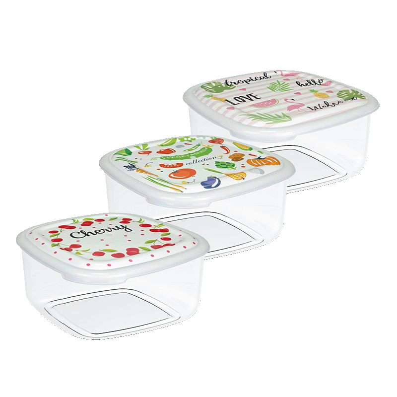 علب تخزين قابلة للاغلاق ثلاث قطعKM0004