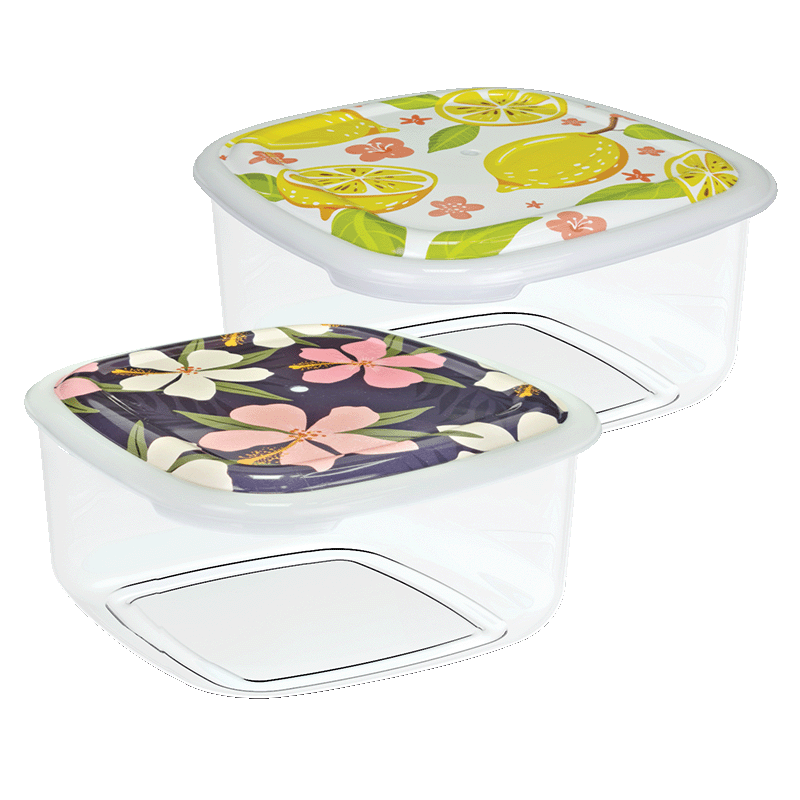 علب تخزين قابلة للاغلاق قطعتينKM0 005