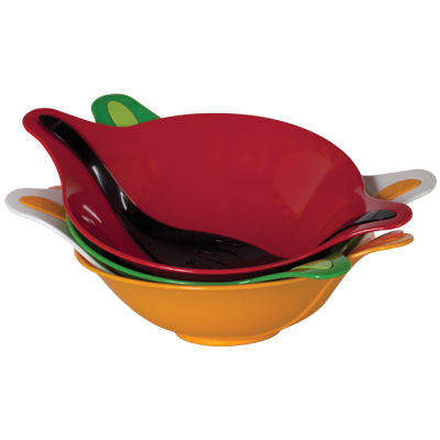 صحن سلطة ع شكل ورق الشجر KM0 74