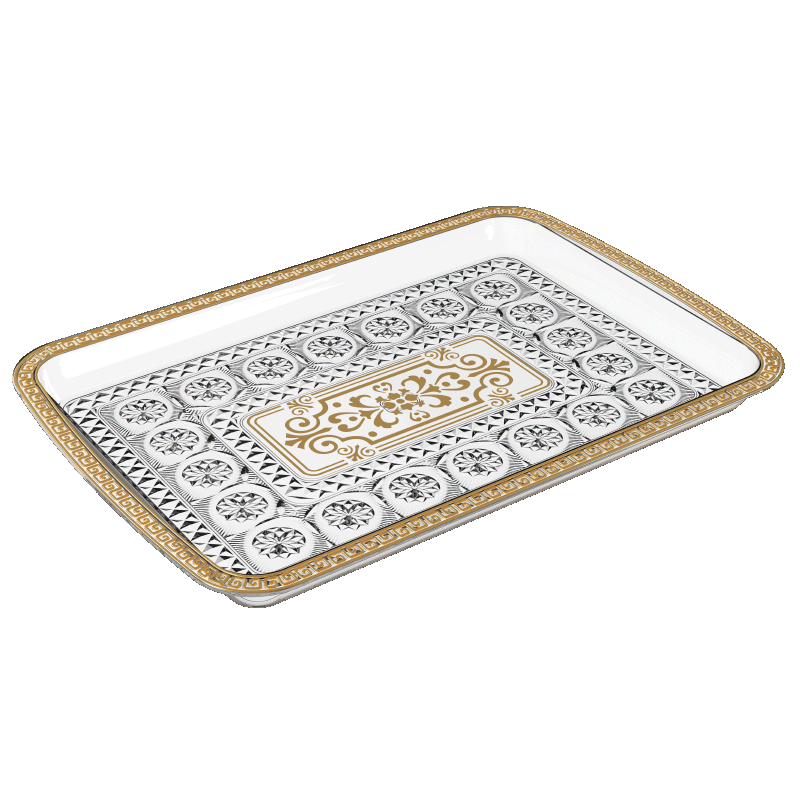 Km0276 سلسلة سميرة - صينية ذهبية 					