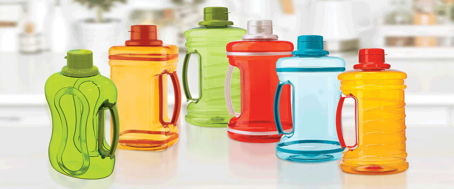 Şeffaf Renkli Büyük Boy Suluklar